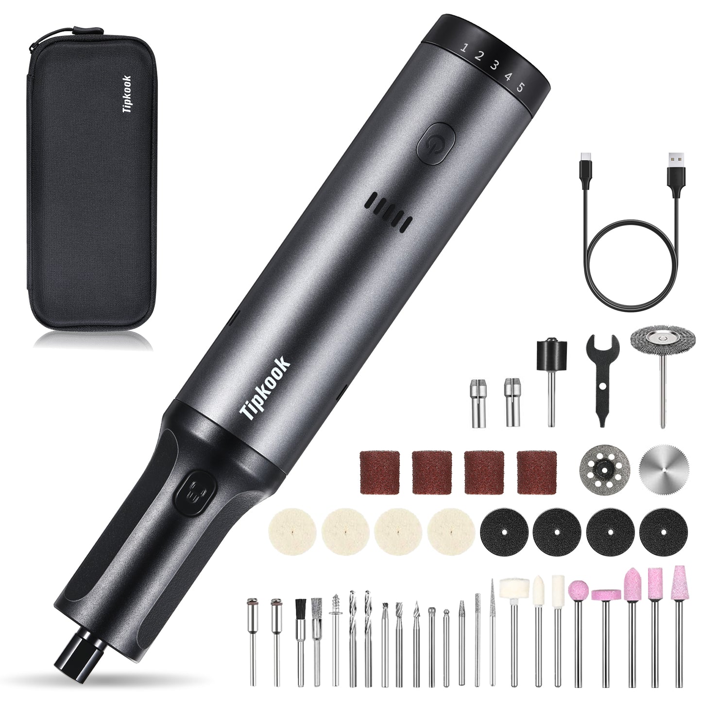 Tipkook 42 Accessories Mini Cordless Rotary Tool