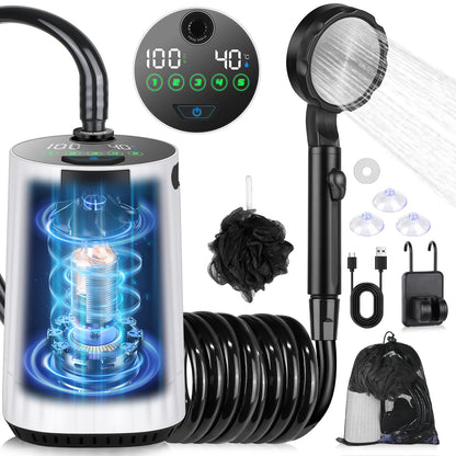 Tipkook 10000mAh Rechargeable Camping Shower