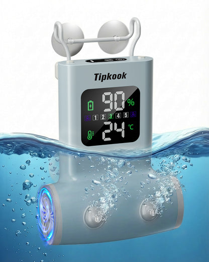 Rechargeable Bath Jet for Tub with LED Display, [2026 Newest] Portable Jet Spa for Bathtub with 5 Speeds, 3 Bubble Modes, IPX8 Waterproof, Dual Hydro Jets for Tub Relax at Home