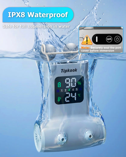 Rechargeable Bath Jet for Tub with LED Display, [2026 Newest] Portable Jet Spa for Bathtub with 5 Speeds, 3 Bubble Modes, IPX8 Waterproof, Dual Hydro Jets for Tub Relax at Home